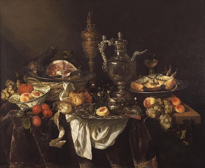 Abraham van Beijeren Banquet still life oil painting image